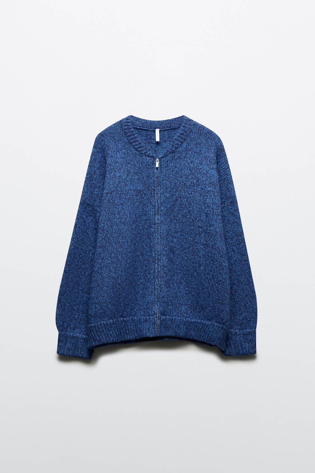 Кардиган-бомбер на молнии - цвет голубой - 8