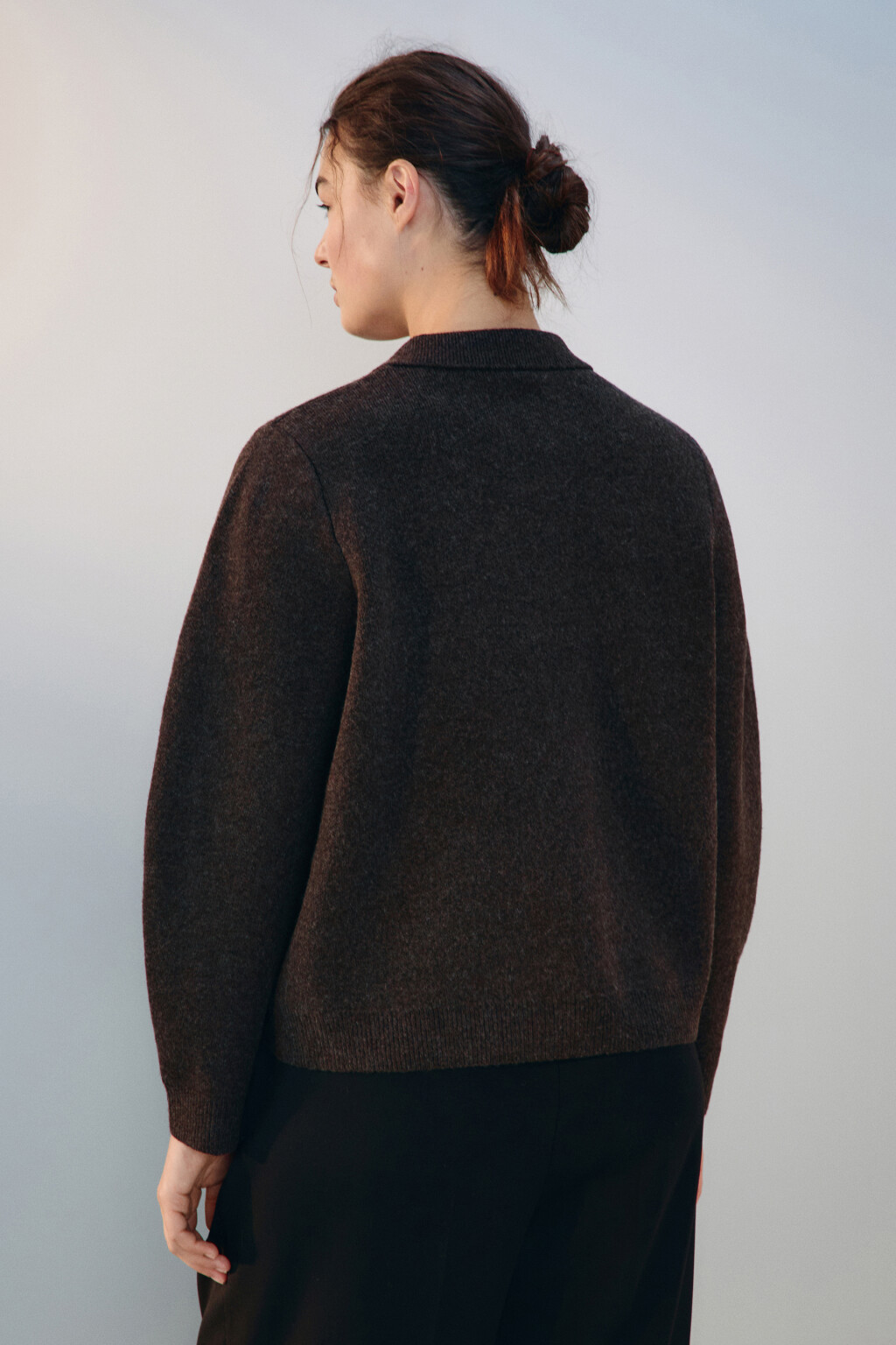 Кардиган с отложным воротником - цвет бежевый - 4