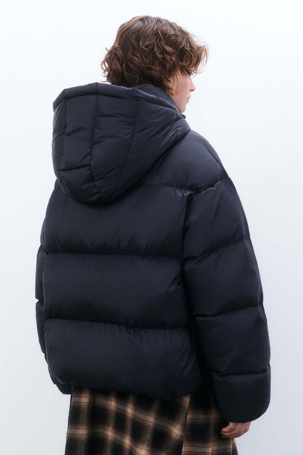 Пуховик на натуральном утеплителе - цвет черный - 3