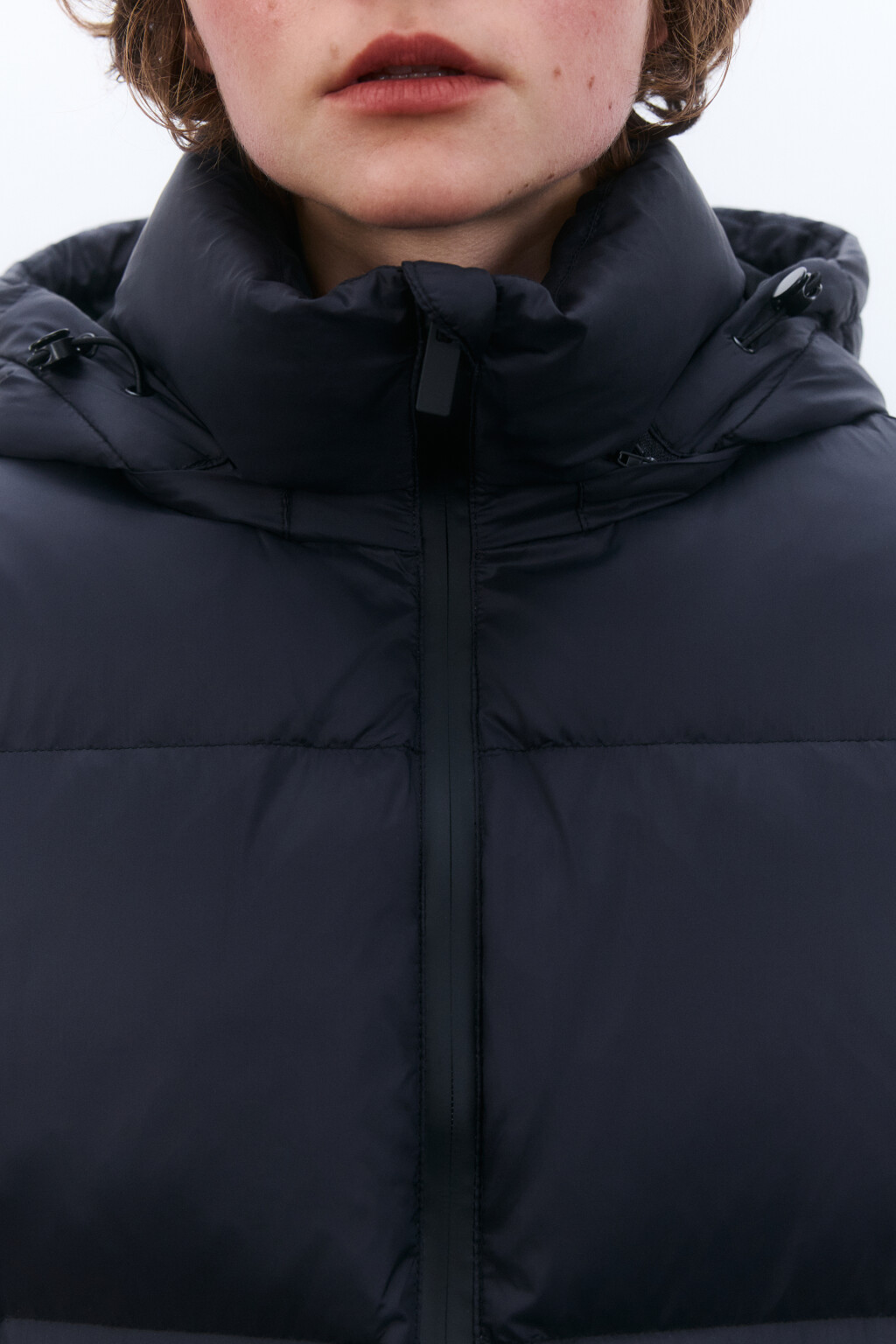 Пуховик на натуральном утеплителе - цвет черный - 5