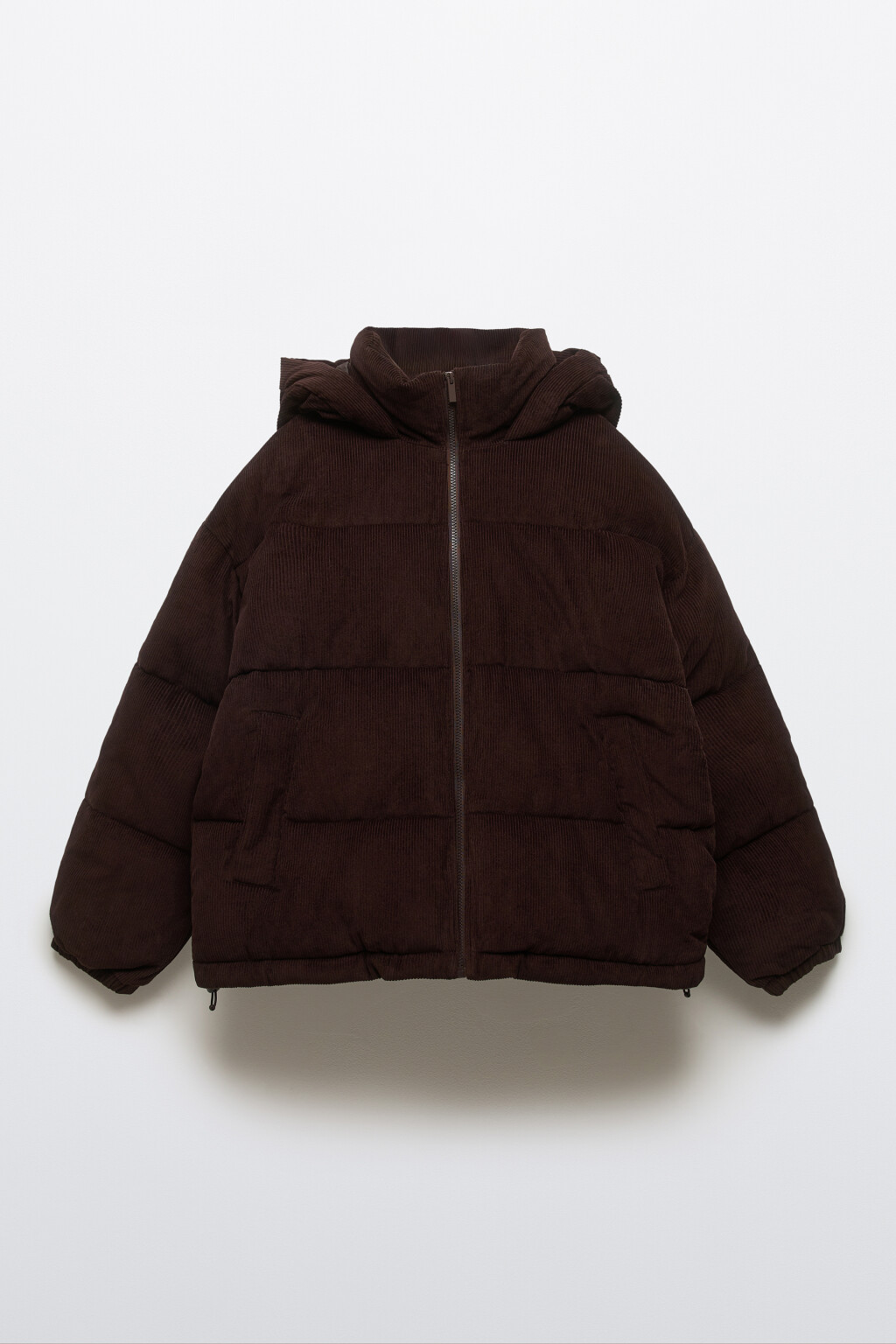 Куртка стеганая вельветовая - цвет коричневый - 11