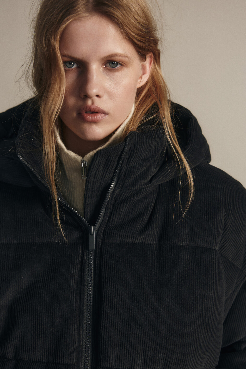 Куртка стеганая вельветовая - цвет серый - 6