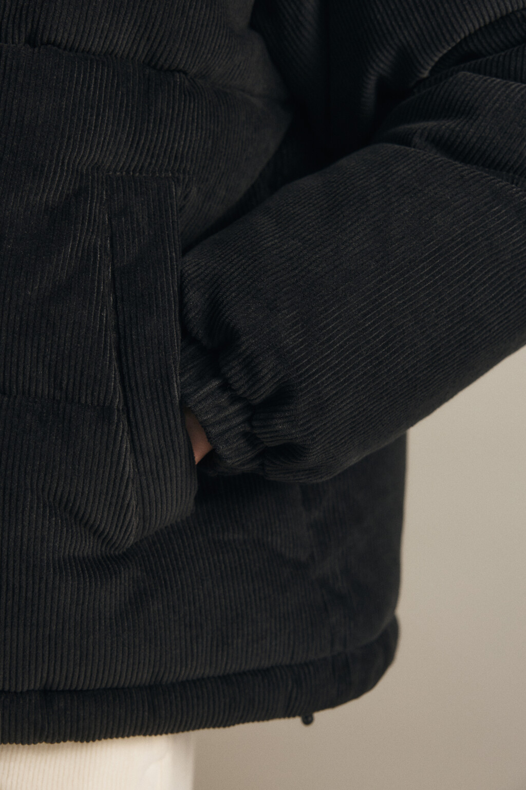 Куртка стеганая вельветовая - цвет серый - 7