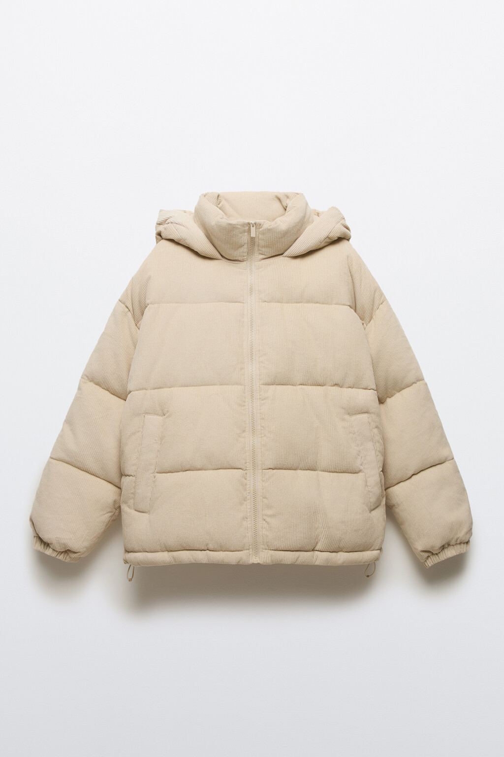 Куртка стеганая вельветовая - цвет бежевый - 9