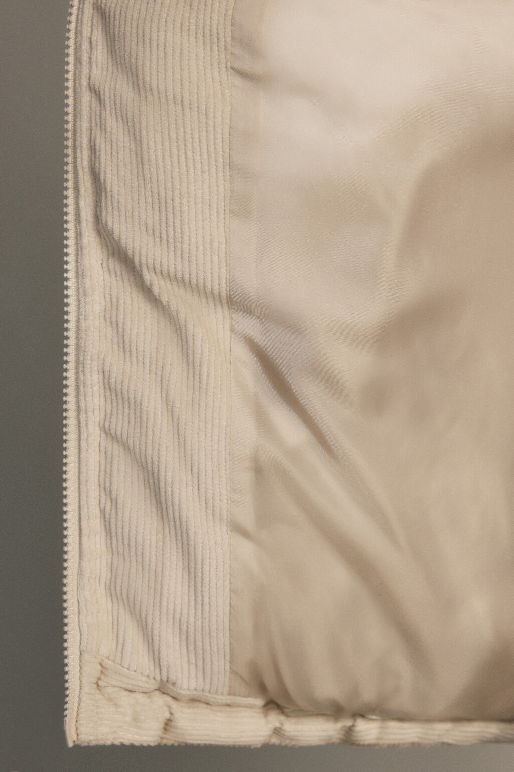 Куртка стеганая вельветовая - цвет бежевый - 8