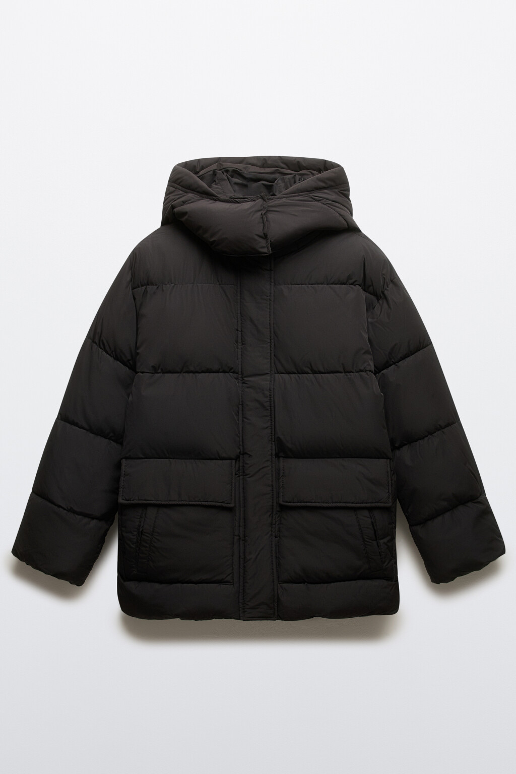 Куртка стеганая с капюшоном - цвет черный - 8