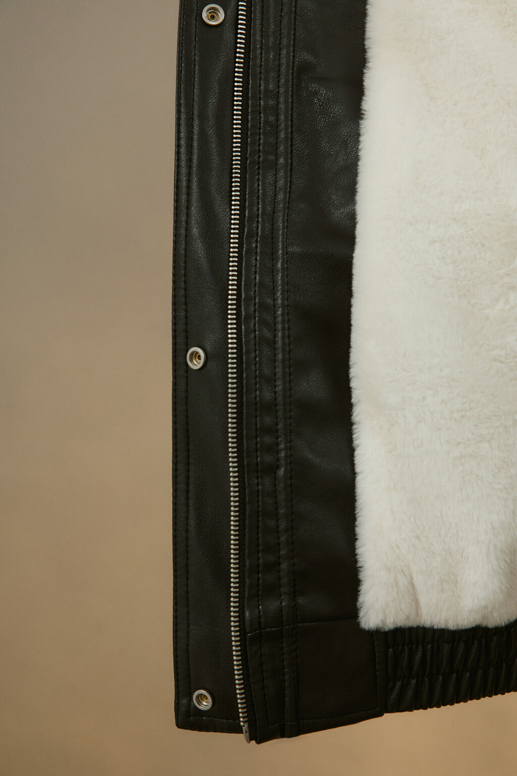 Куртка-бомбер с теплой подкладкой - цвет черный - 7