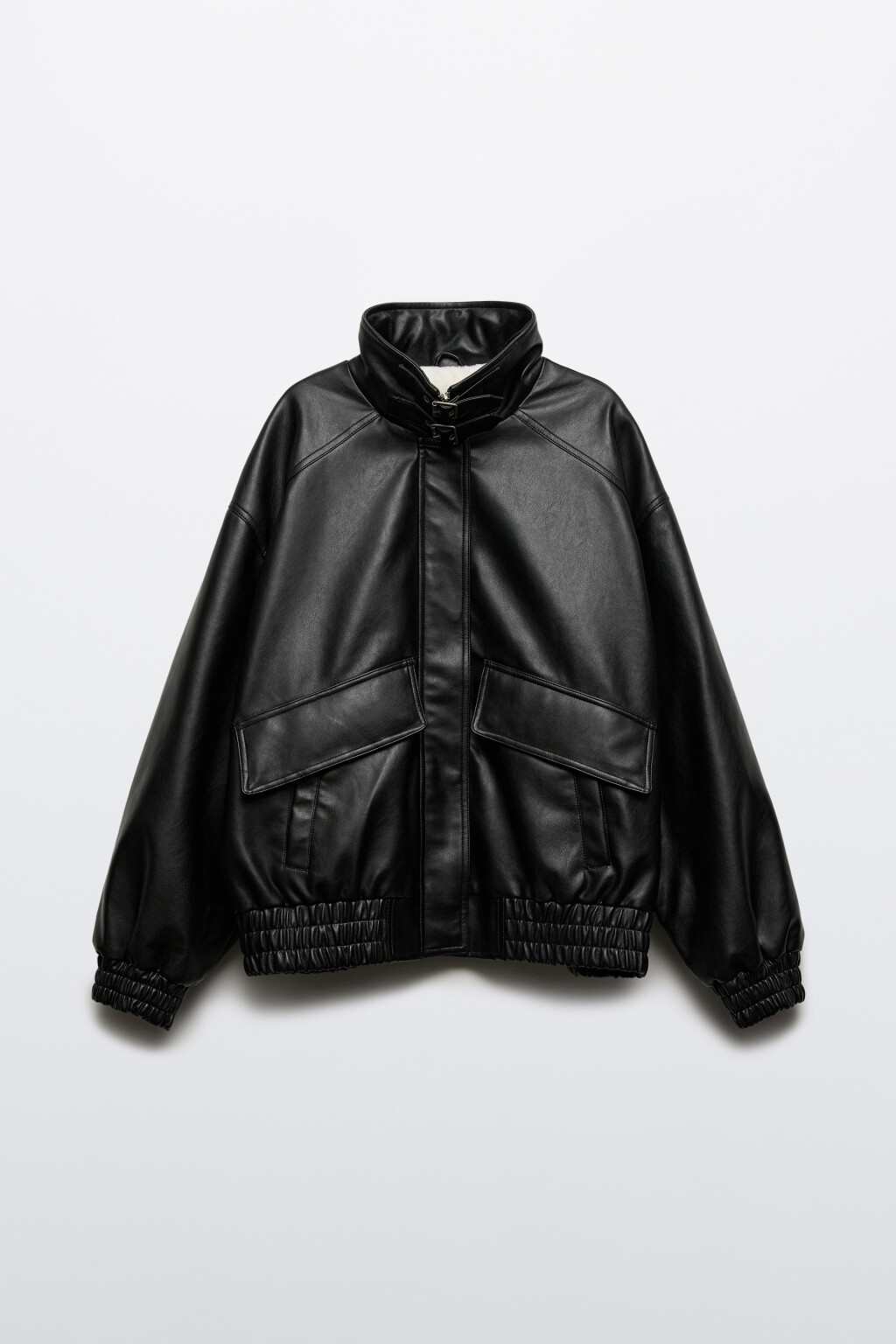 Куртка-бомбер с теплой подкладкой - цвет черный - 9