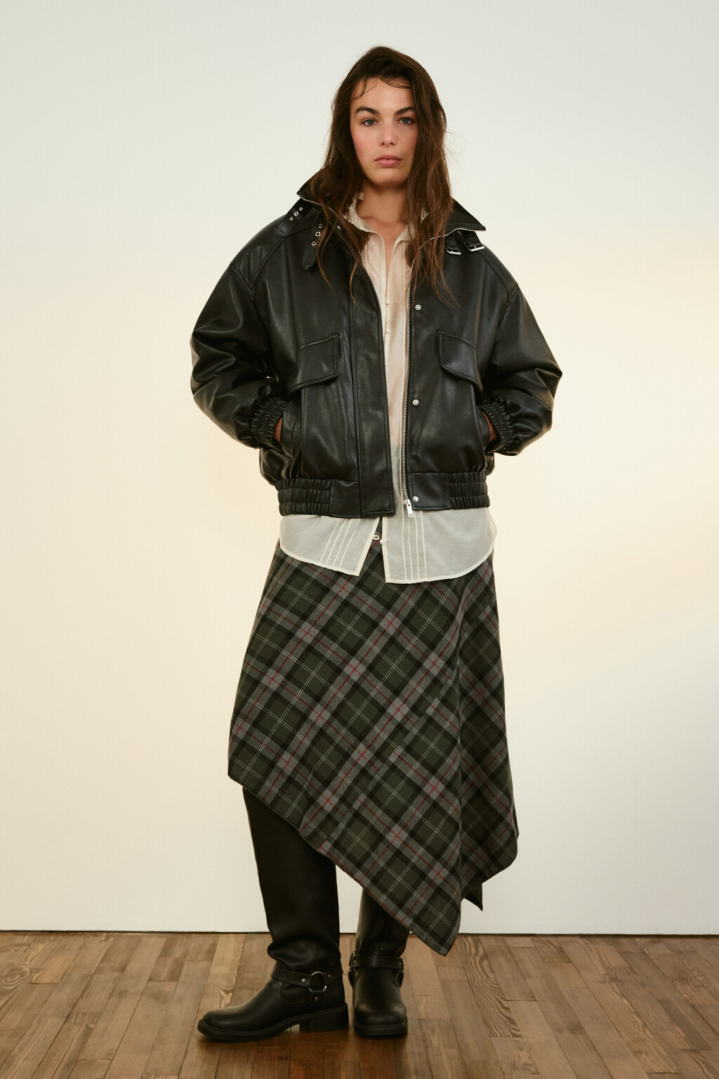 Куртка-бомбер с теплой подкладкой - цвет черный - 5