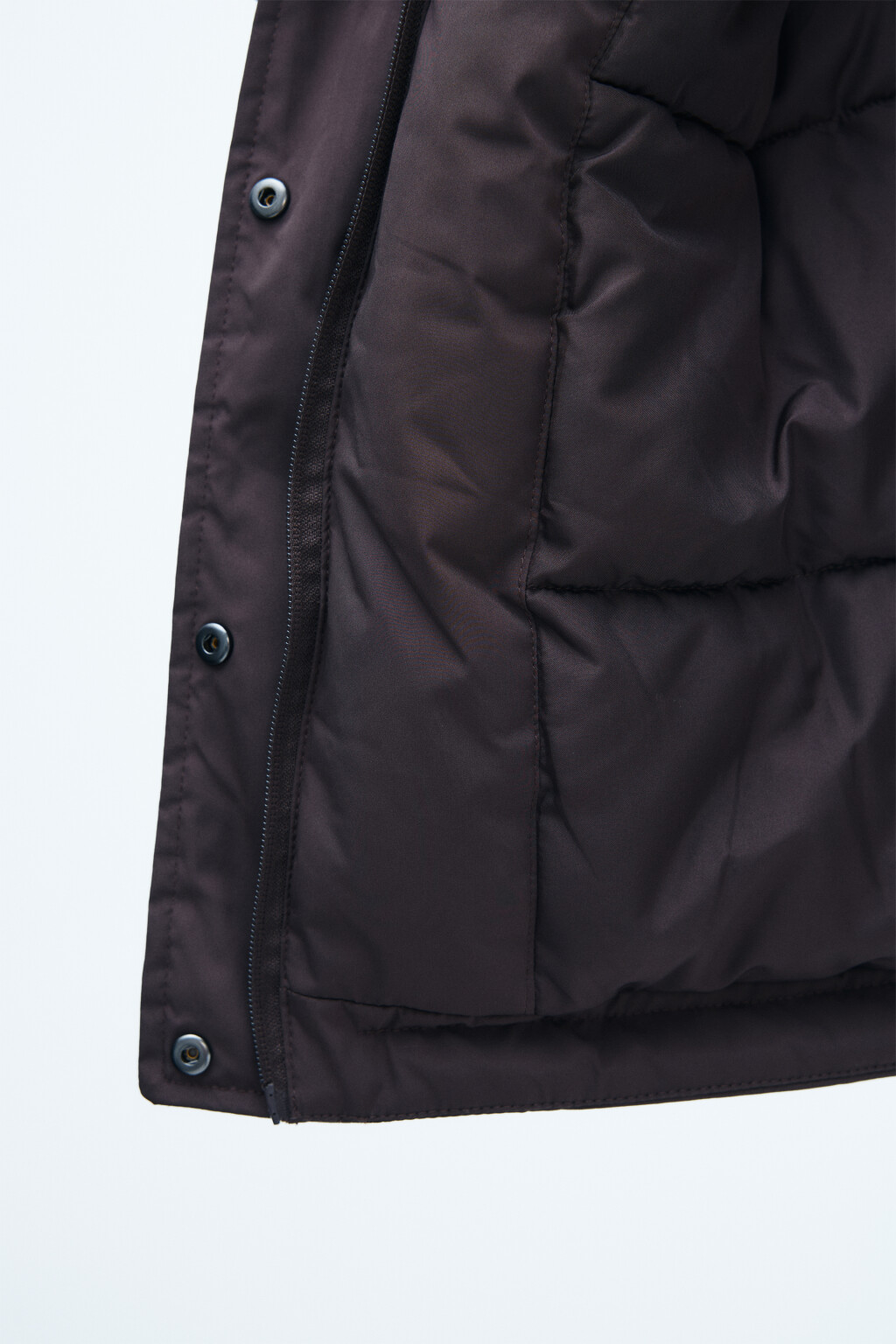 Куртка короткая с капюшоном - цвет коричневый - 7