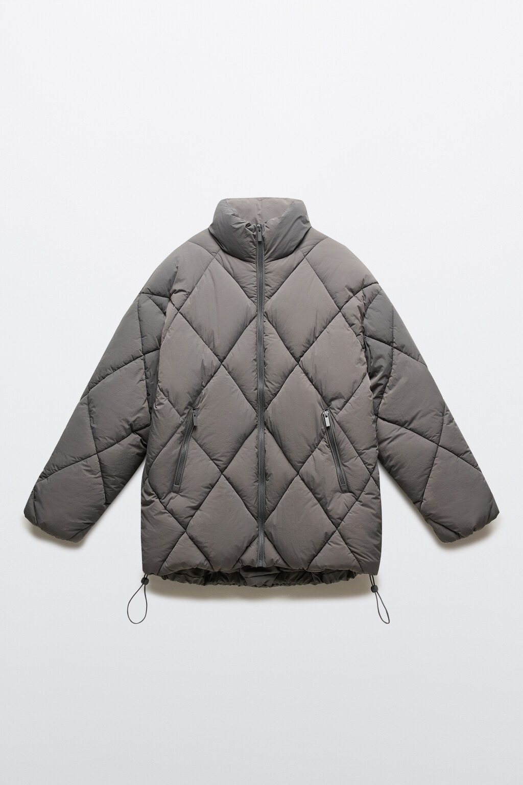 Куртка стеганая со стойкой - цвет серый - 8