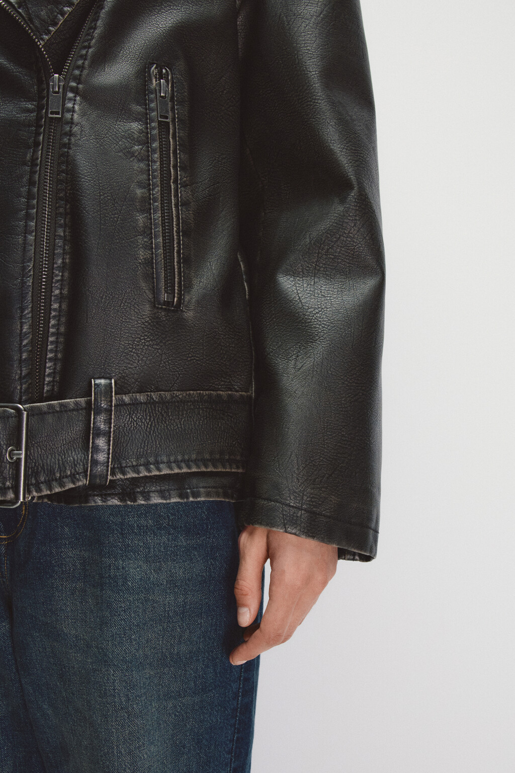 Куртка-косуха утепленная с воротником - цвет коричневый - 6