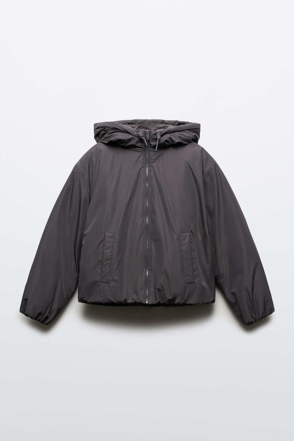 Куртка утепленная с капюшоном - цвет серый - 9