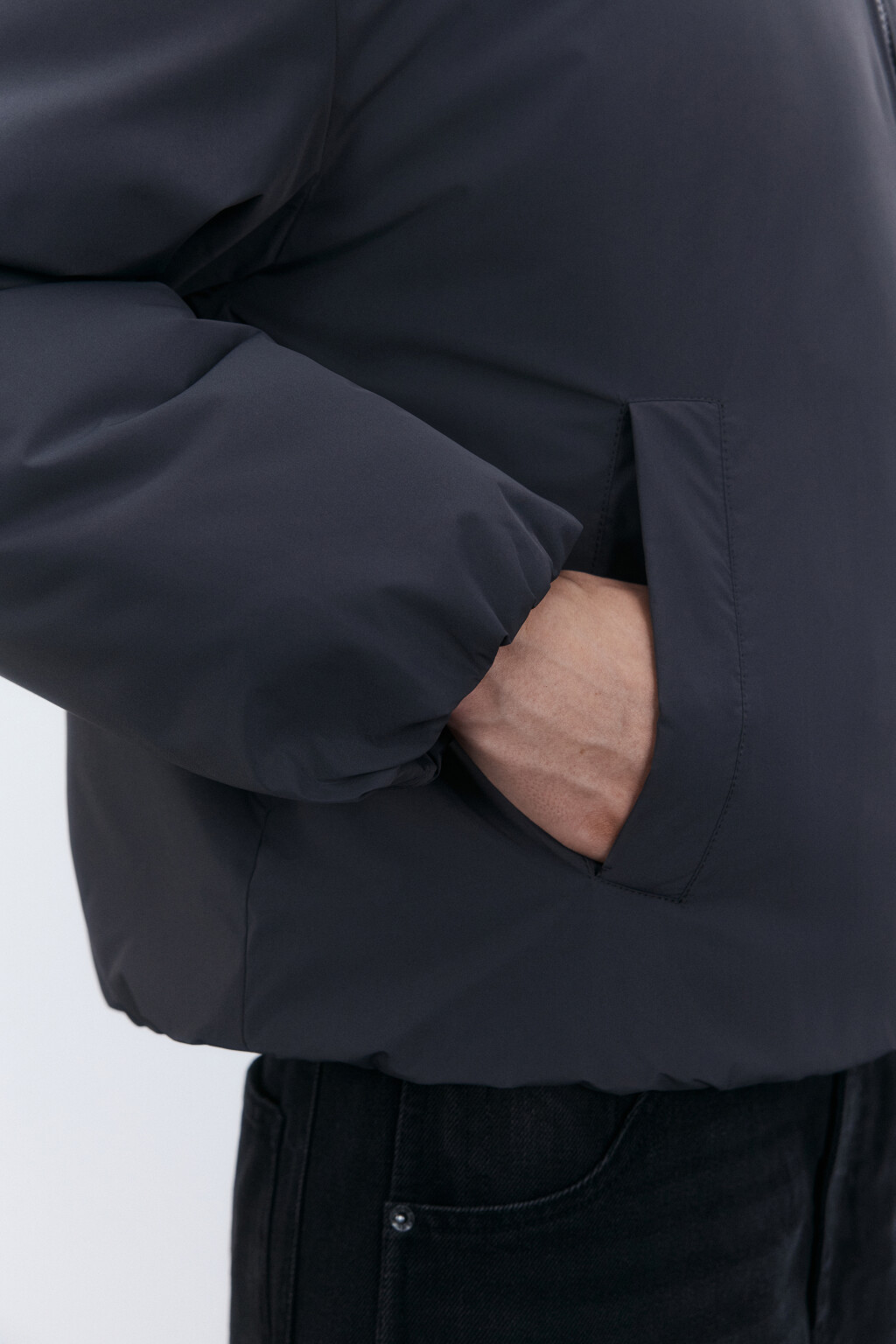 Куртка утепленная с капюшоном - цвет серый - 7