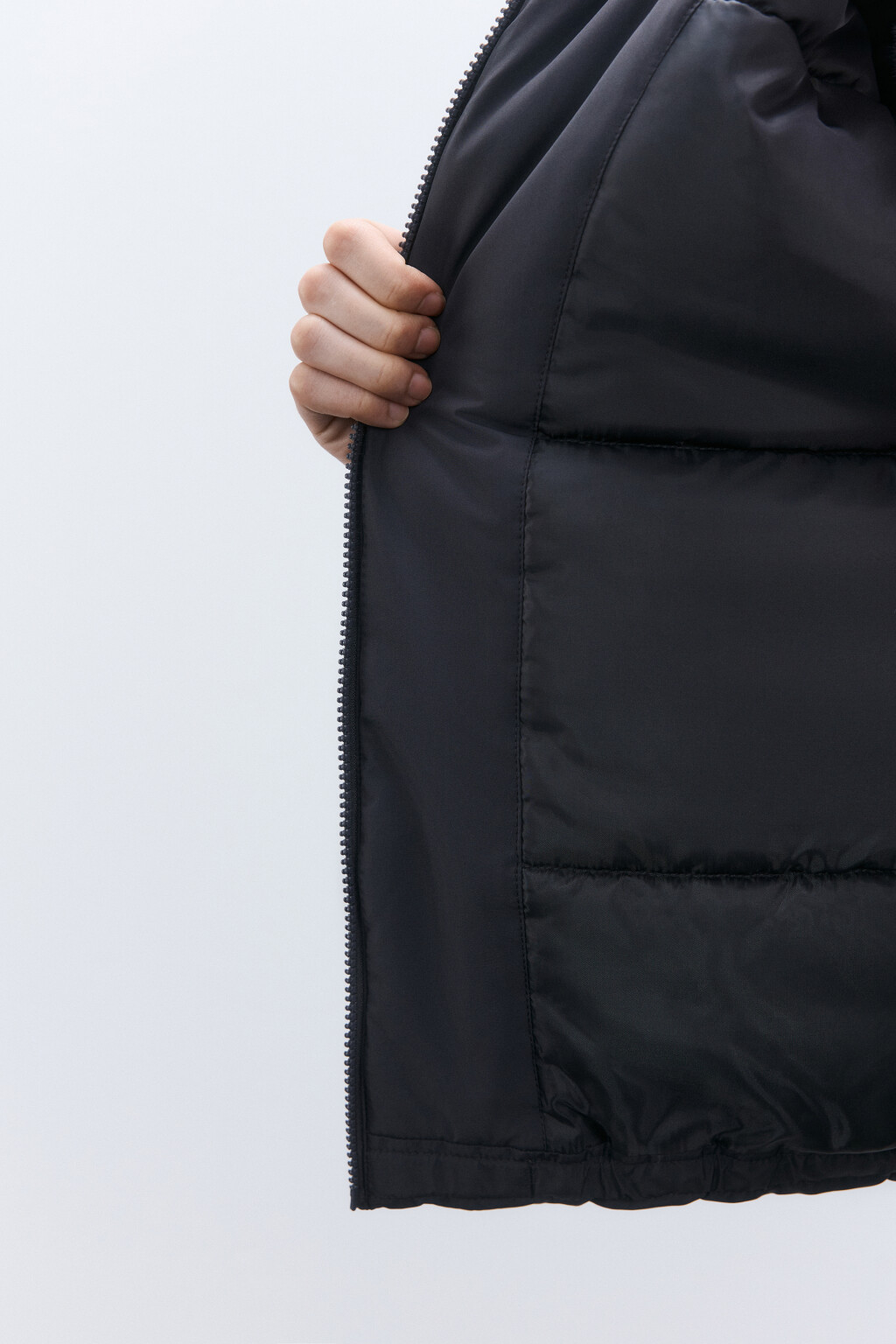 Куртка утепленная с капюшоном - цвет серый - 8