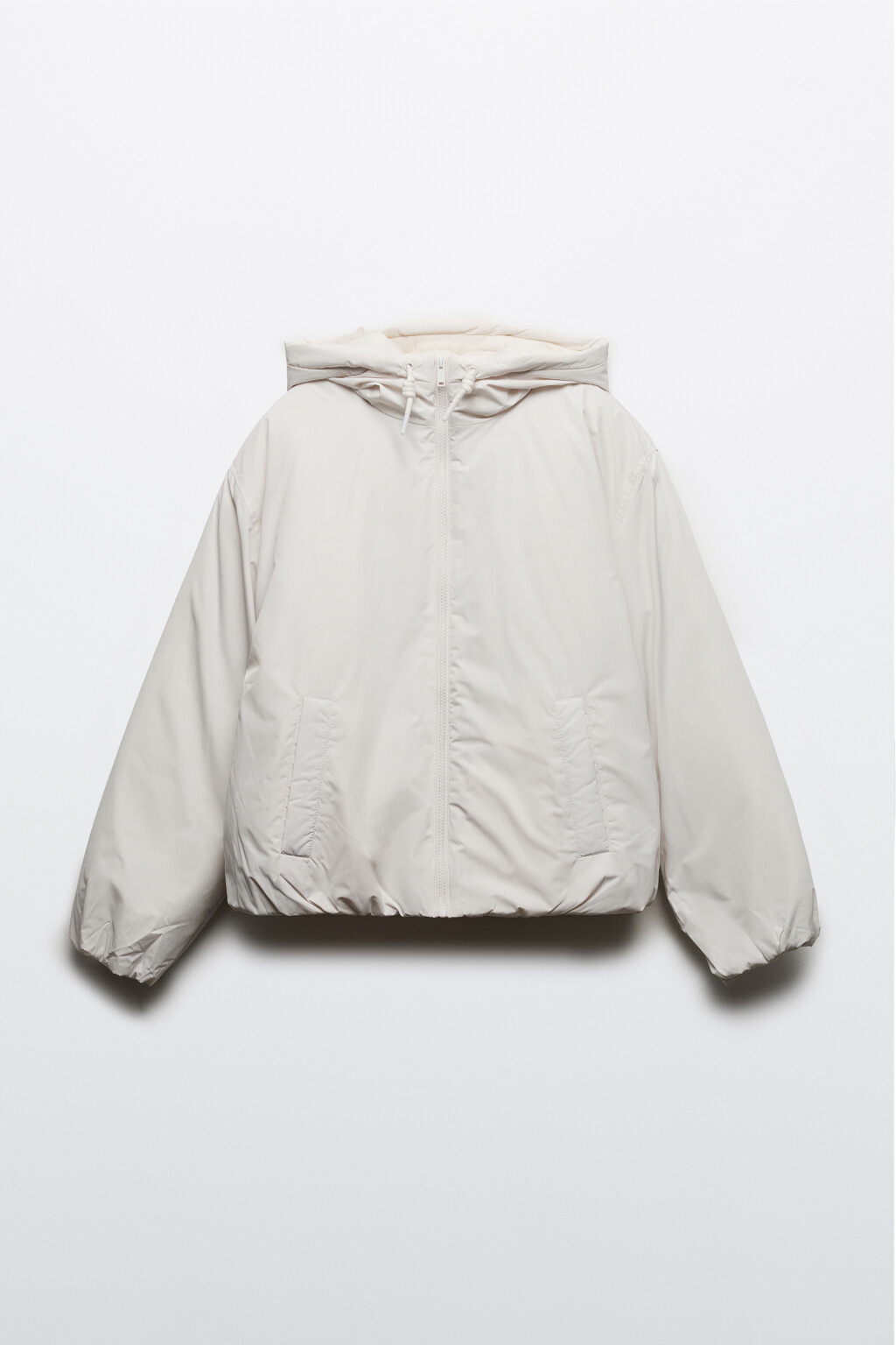 Куртка утепленная с капюшоном - цвет молочный - 8