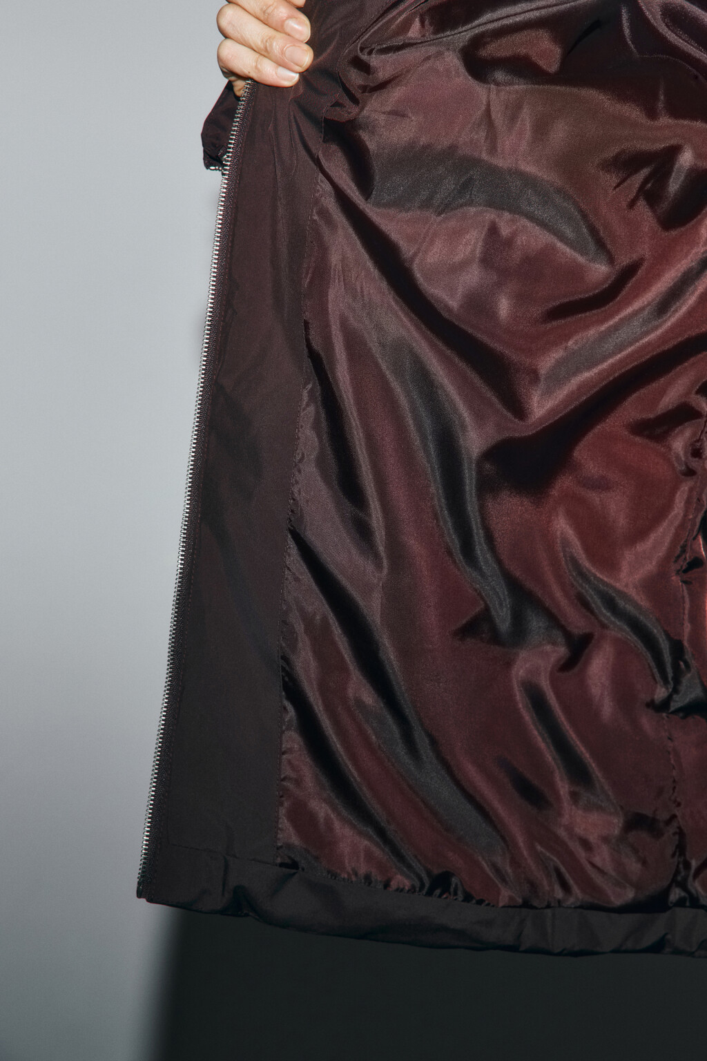 Куртка стеганая с широким воротником - цвет коричневый - 8