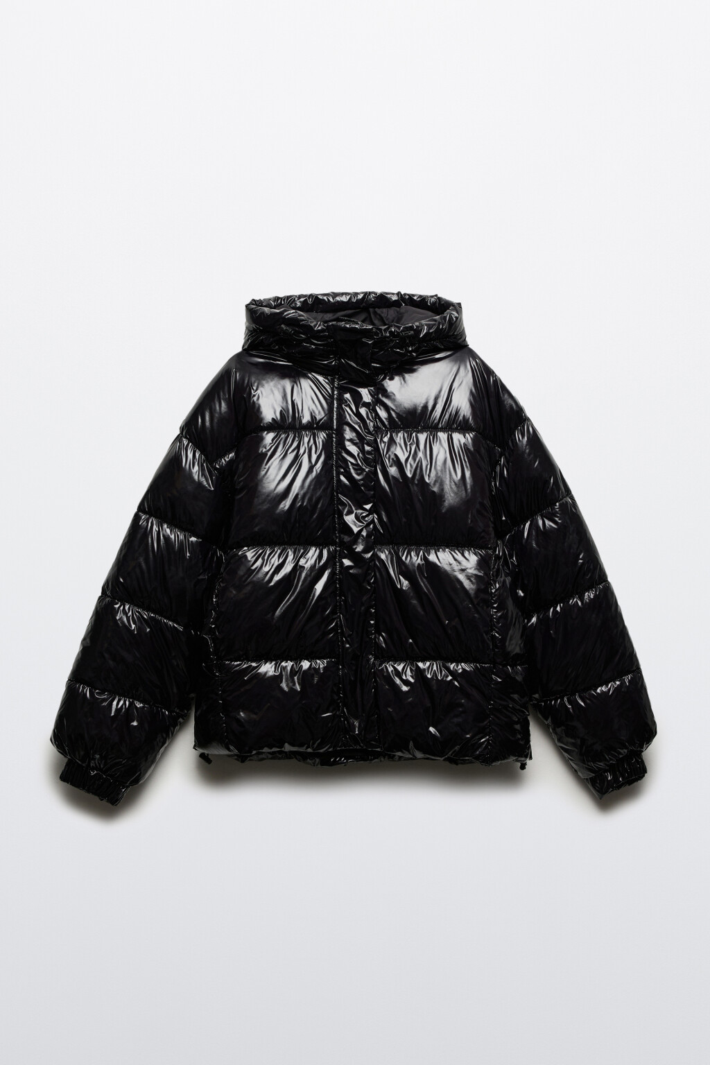 Куртка стеганая с лакированным эффектом - цвет черный - 9
