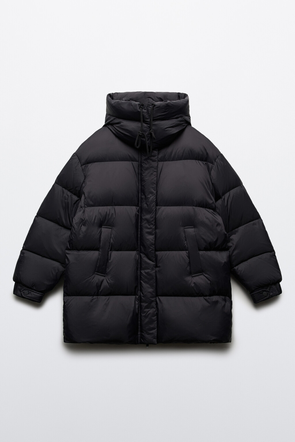 Пуховик на натуральном утеплителе - цвет черный - 8