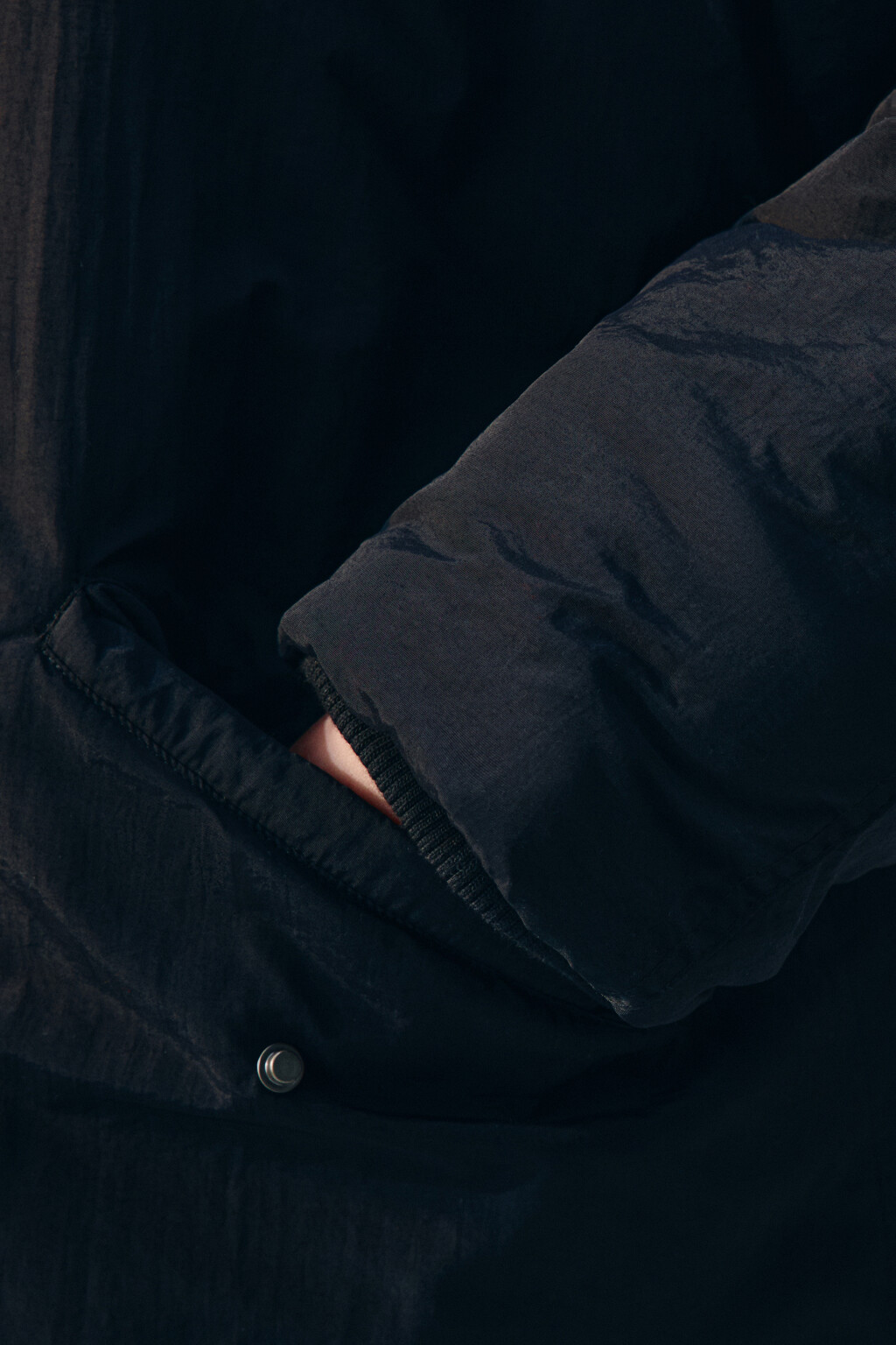 Куртка-парка удлиненная с опушкой - цвет черный - 7