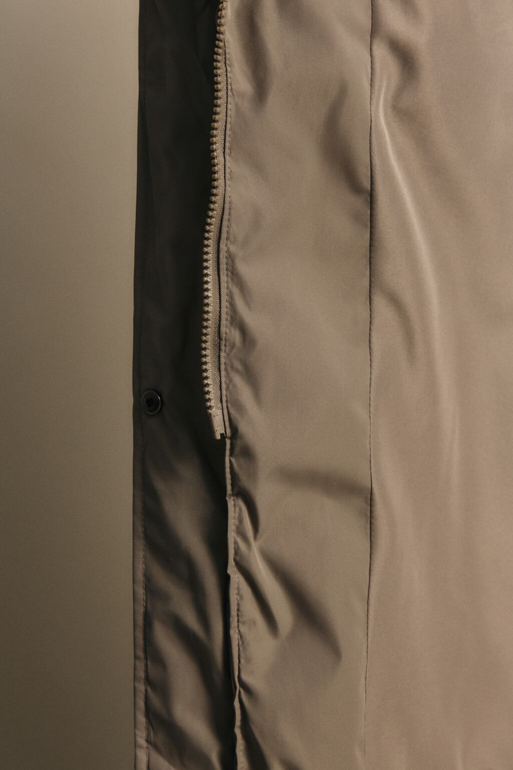 Пальто стеганое с теплым капюшоном - цвет бежевый - 7