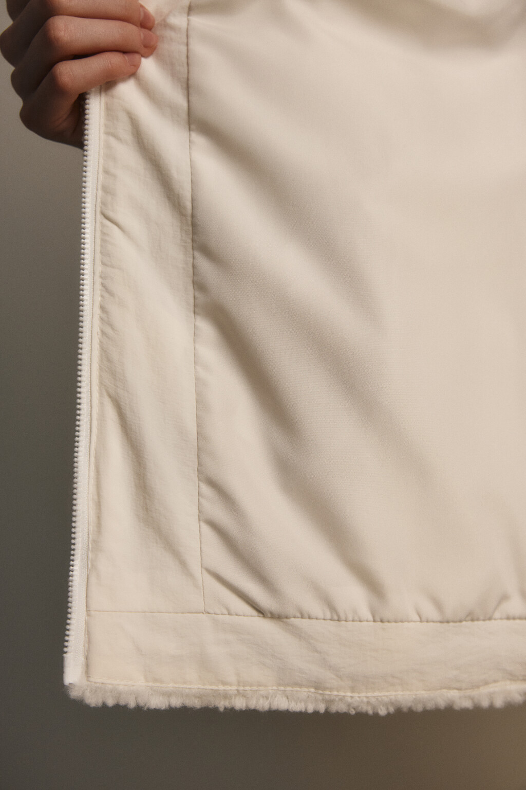 Куртка стеганая из искусственного меха - цвет бежевый - 7