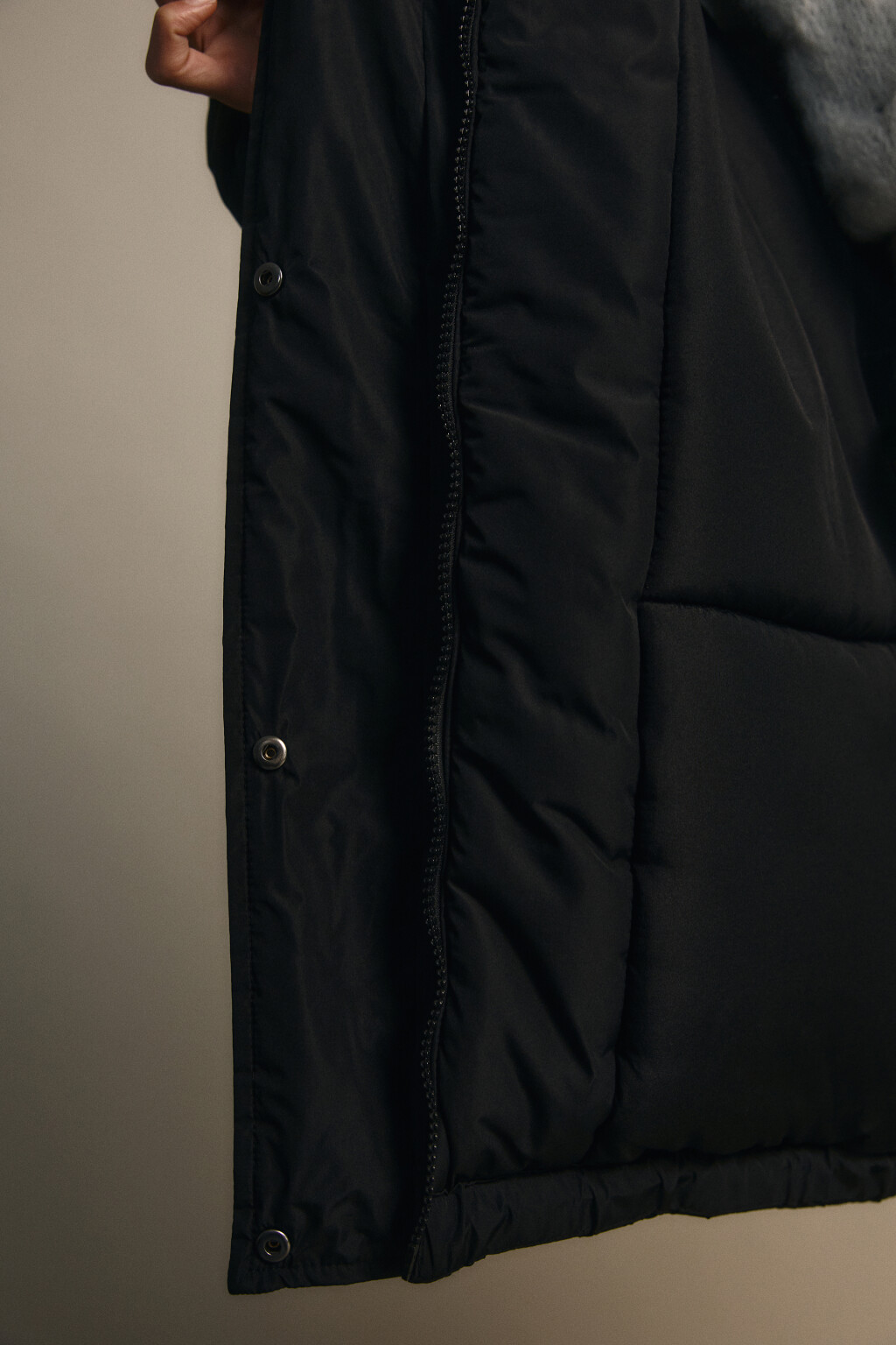 Куртка oversize с капюшоном - цвет черный - 9