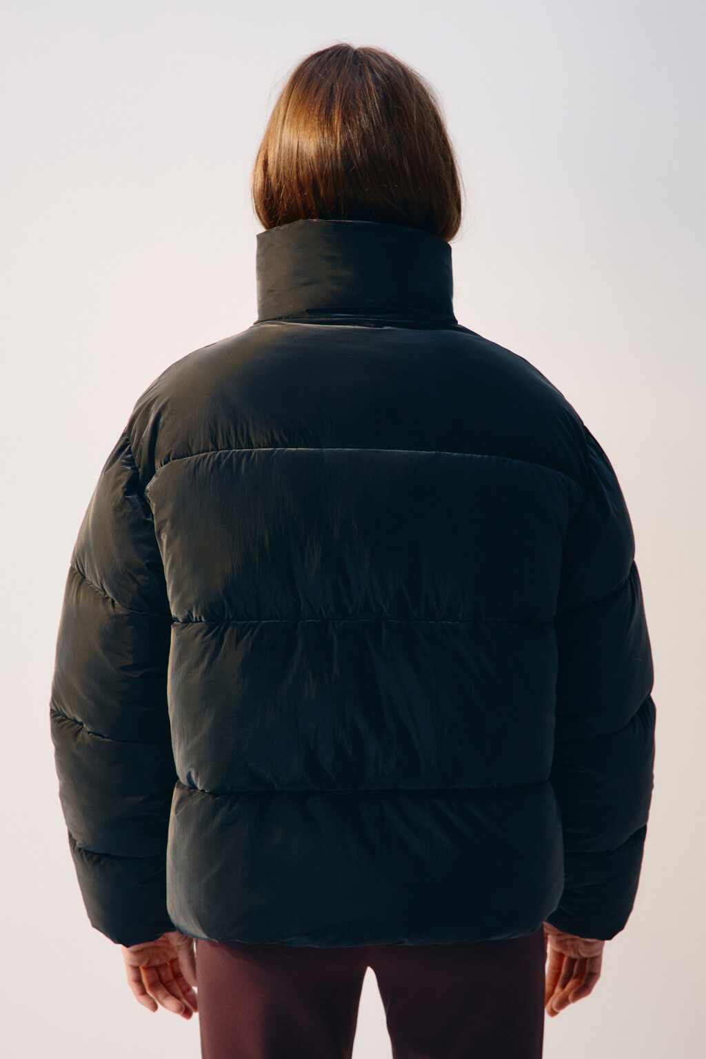 Куртка стеганая с высоким воротником - цвет черный - 4