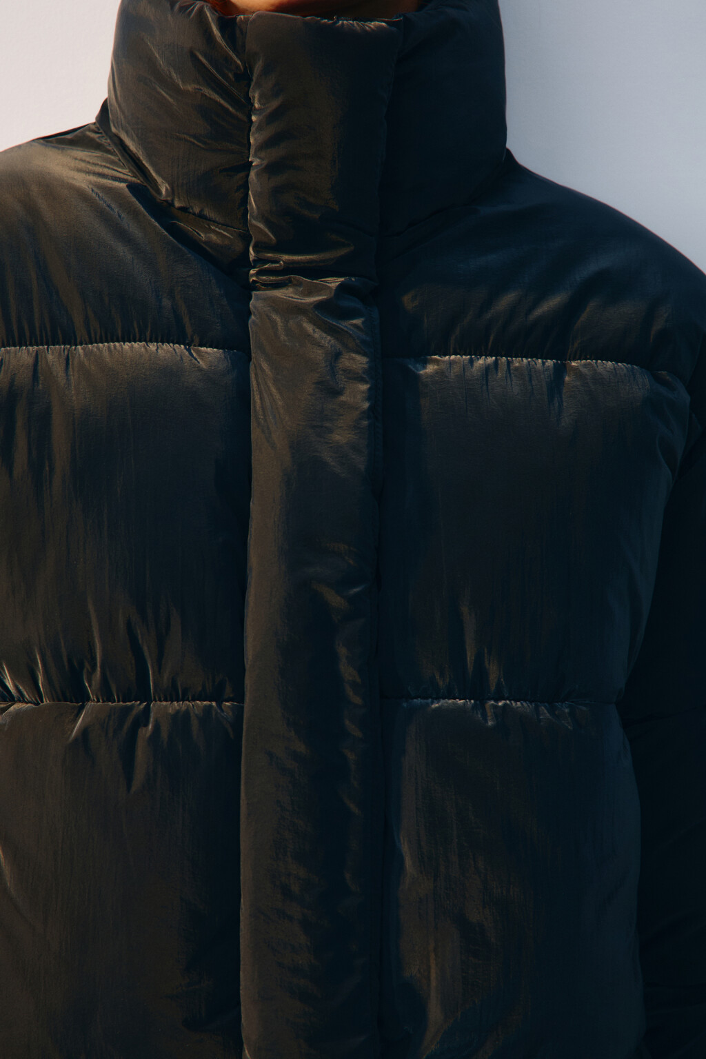 Куртка стеганая с высоким воротником - цвет черный - 6