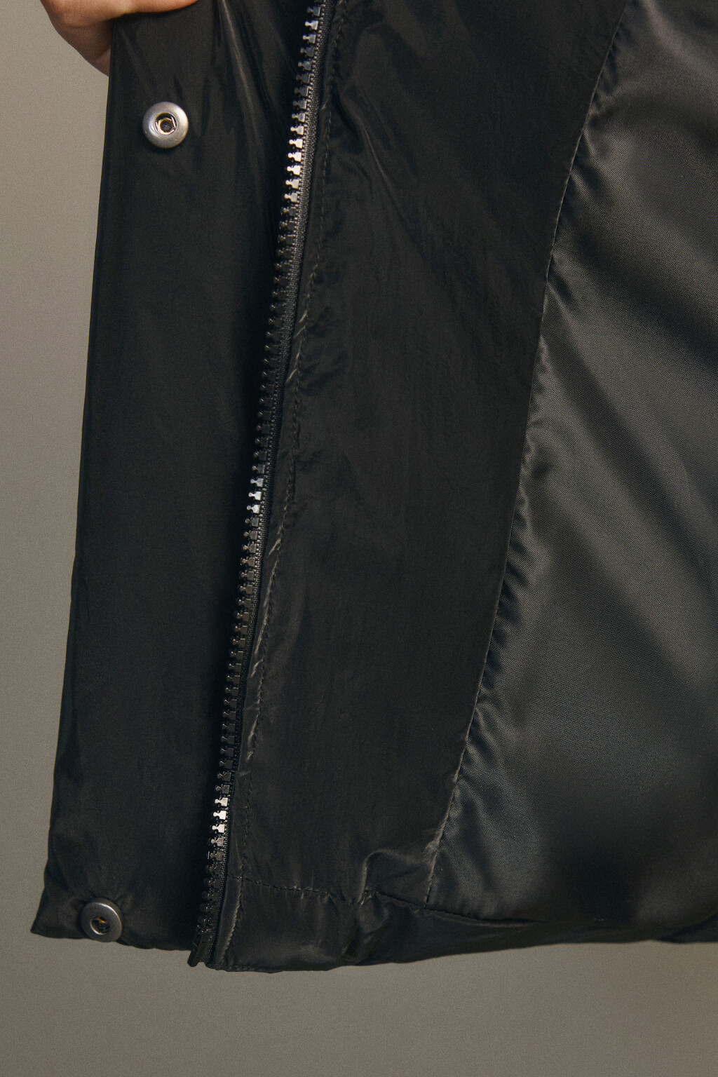 Куртка стеганая с высоким воротником - цвет черный - 7