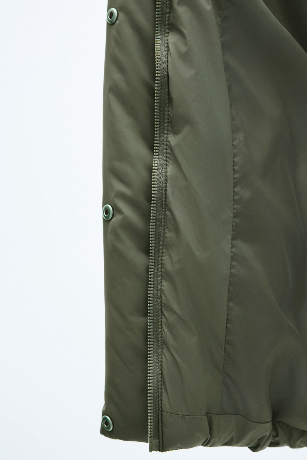 Куртка короткая стеганая с капюшоном - цвет зеленый - 7