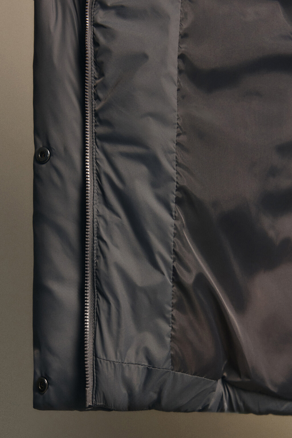 Куртка короткая стеганая с капюшоном - цвет серый - 7