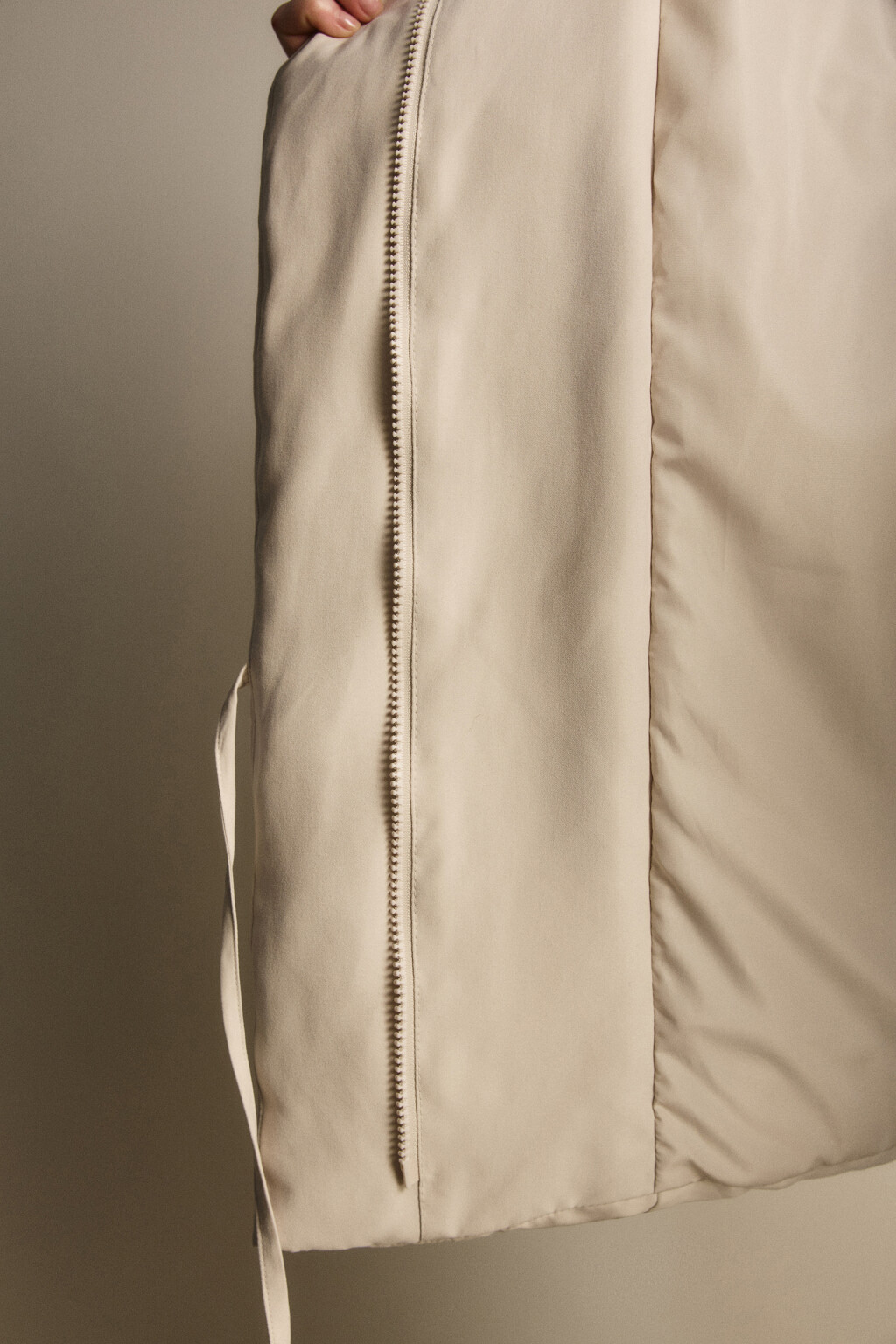 Куртка стеганая с завязками - цвет бежевый - 8