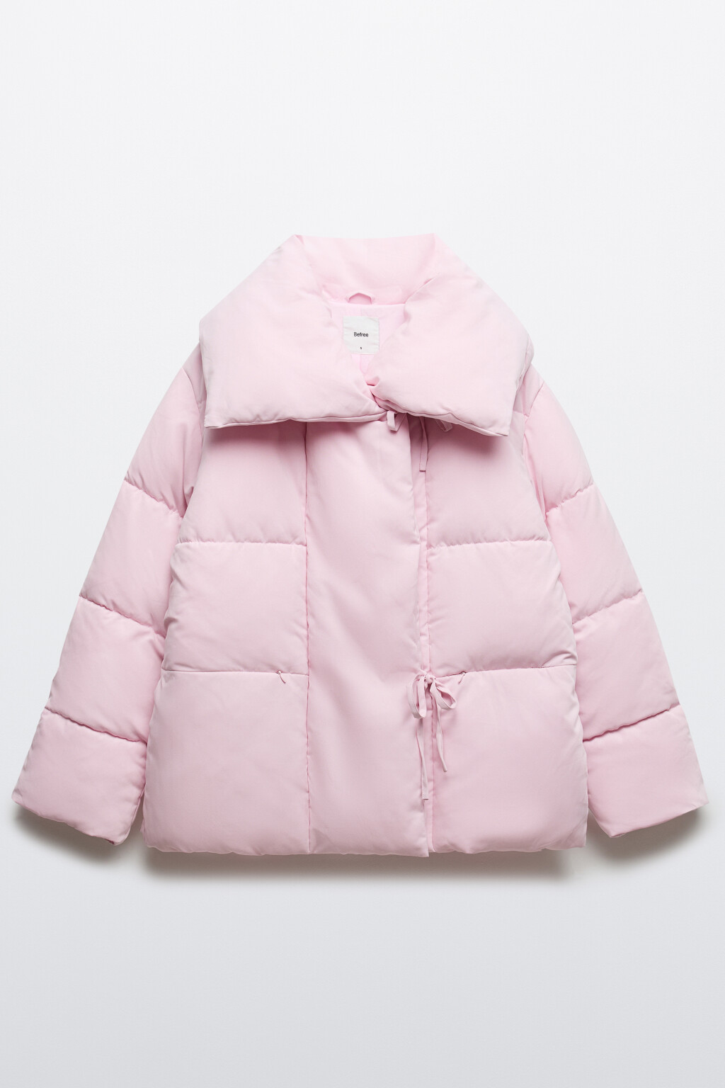 Куртка стеганая с завязками - цвет розовый - 8