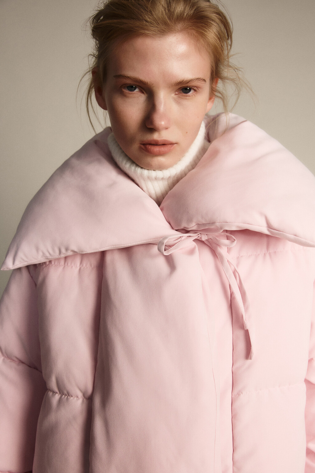 Куртка стеганая с завязками - цвет розовый - 6