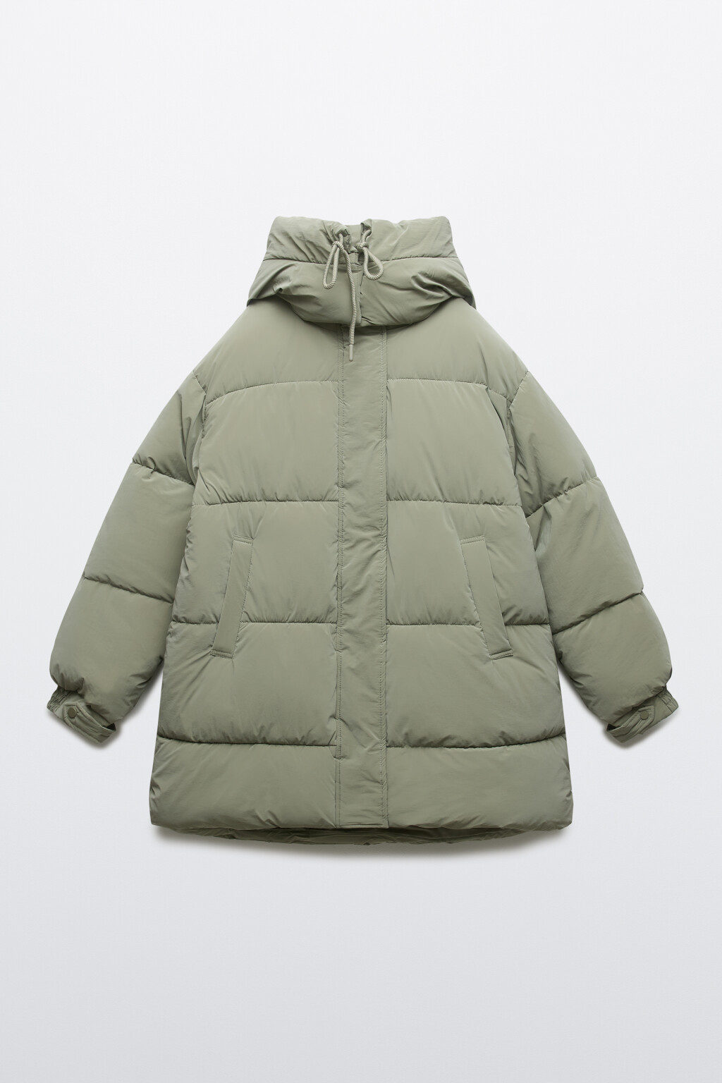 Куртка стеганая с капюшоном - цвет зеленый - 9