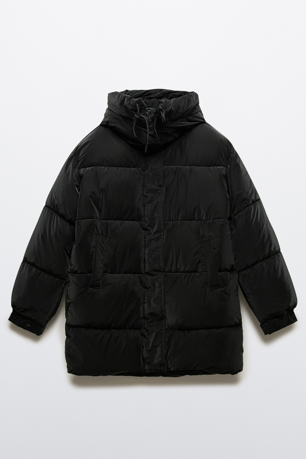 Куртка стеганая с капюшоном - цвет черный - 8