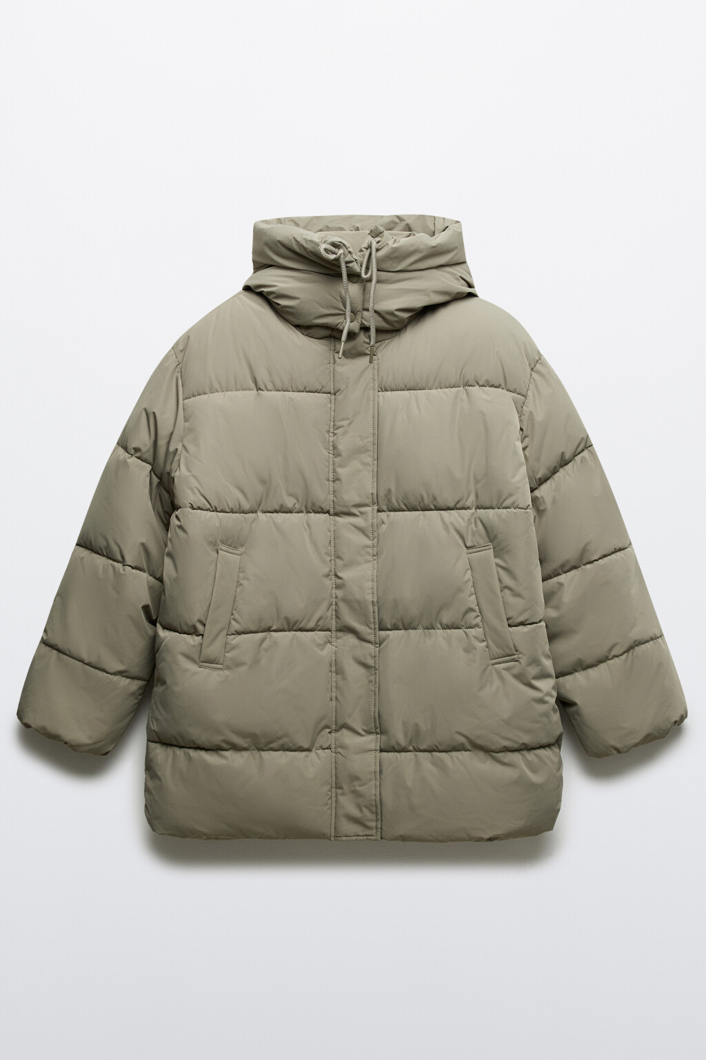 Куртка стеганая с капюшоном - цвет зеленый - 9