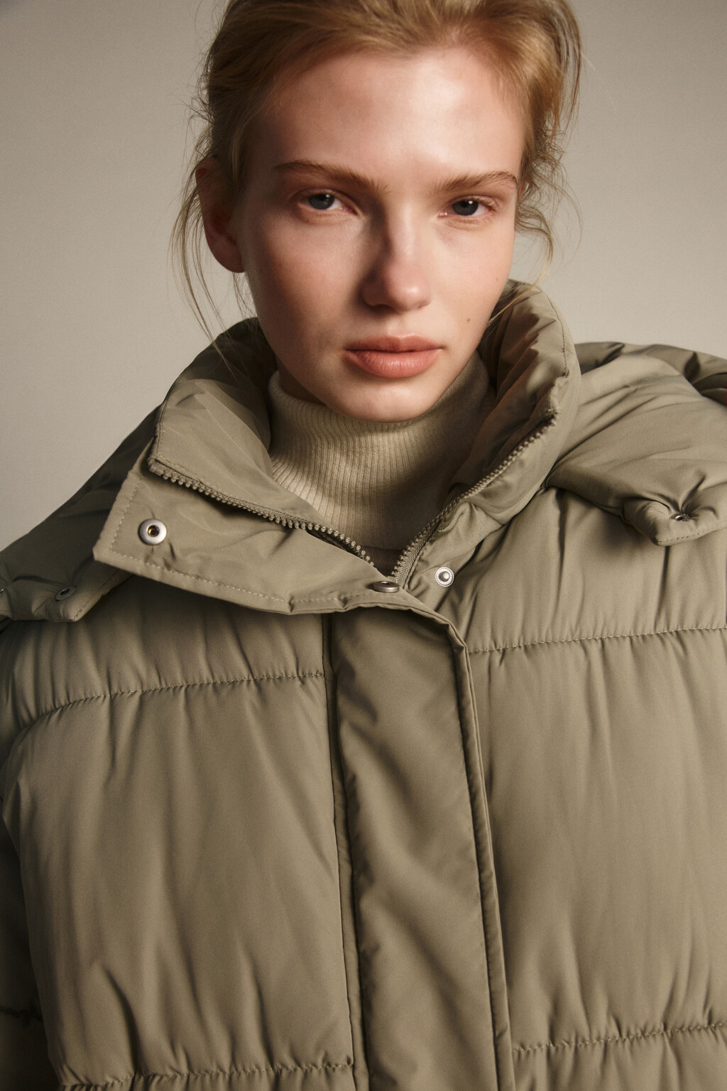 Куртка стеганая с капюшоном - цвет зеленый - 6