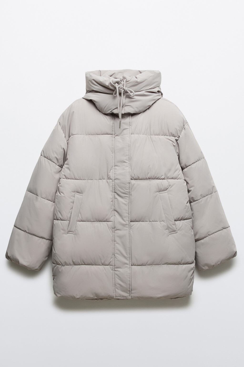 Куртка стеганая с капюшоном - цвет бежевый - 8