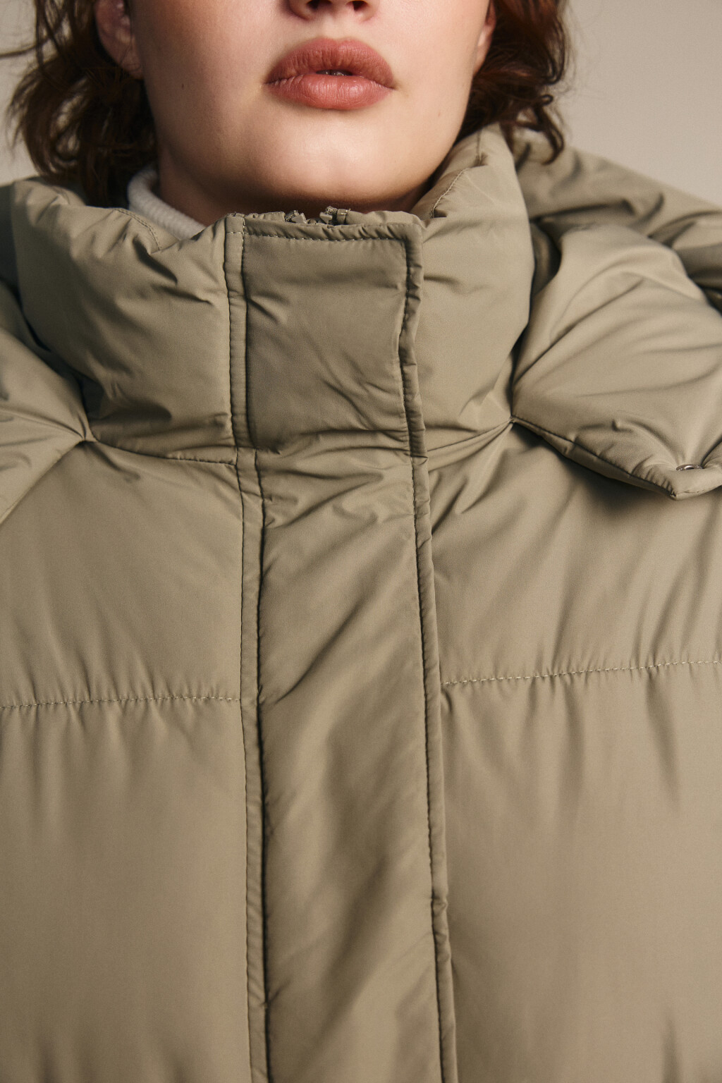 Куртка стеганая с капюшоном - цвет зеленый - 6