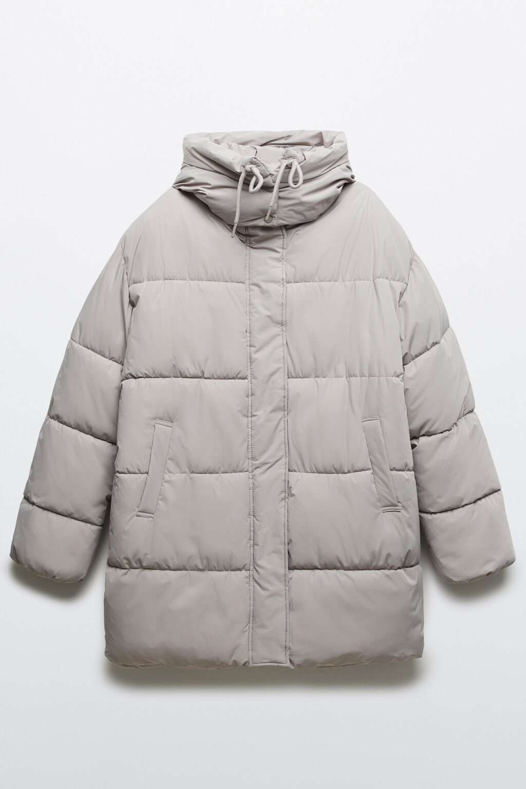 Куртка стеганая с капюшоном - цвет бежевый - 8