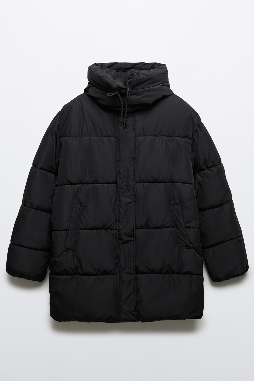 Куртка стеганая с капюшоном - цвет черный - 8