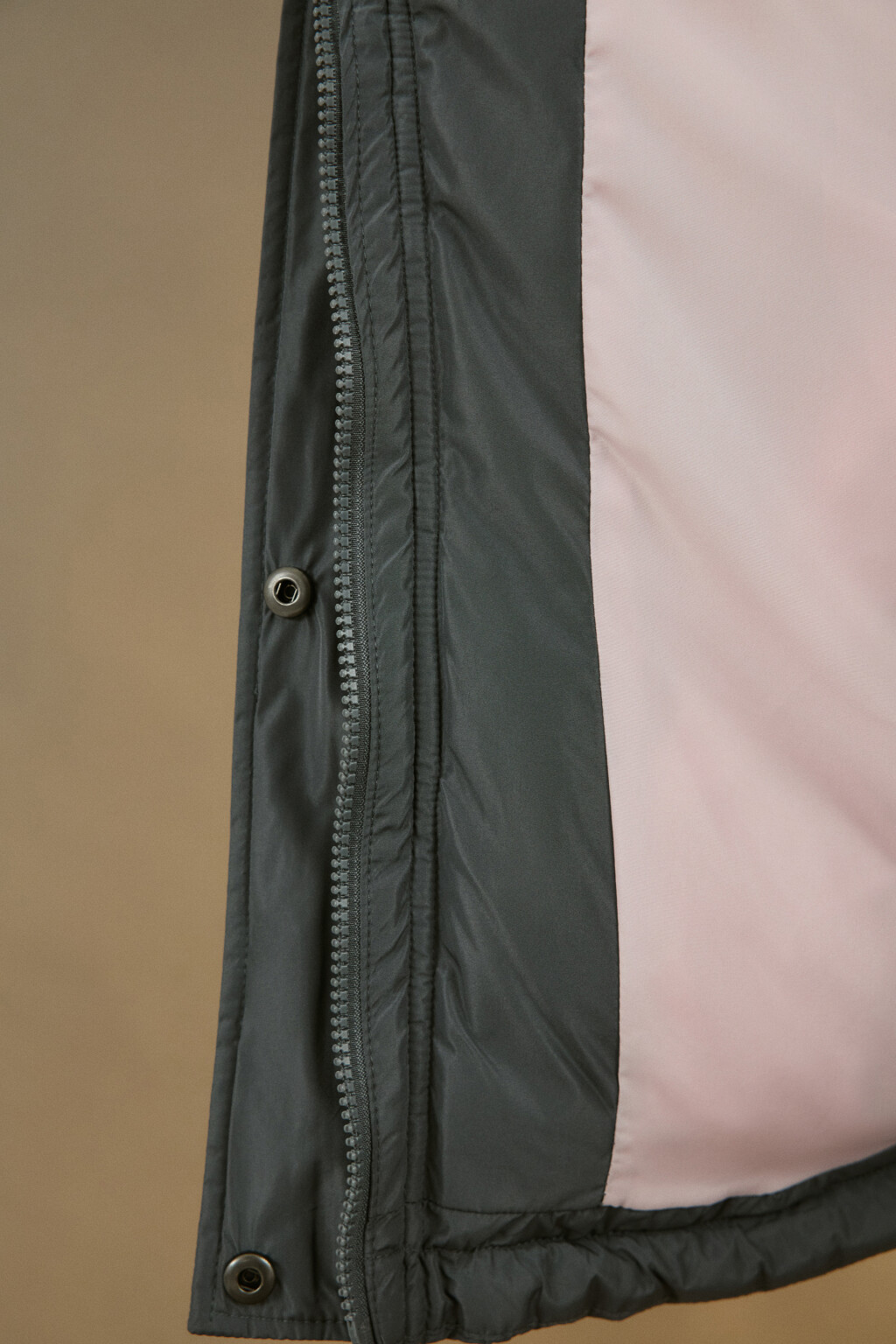 Куртка стеганая свободная с капюшоном - цвет серый - 7