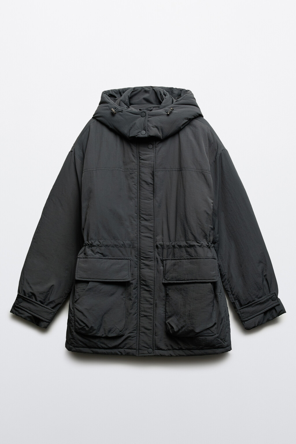 Куртка-парка с капюшоном - цвет серый - 11