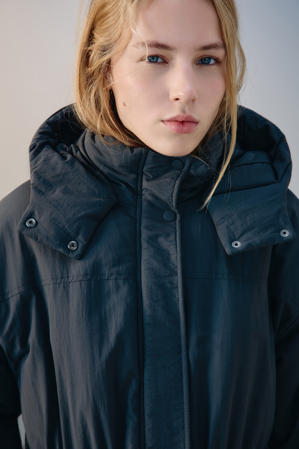 Куртка-парка с капюшоном - цвет серый - 8