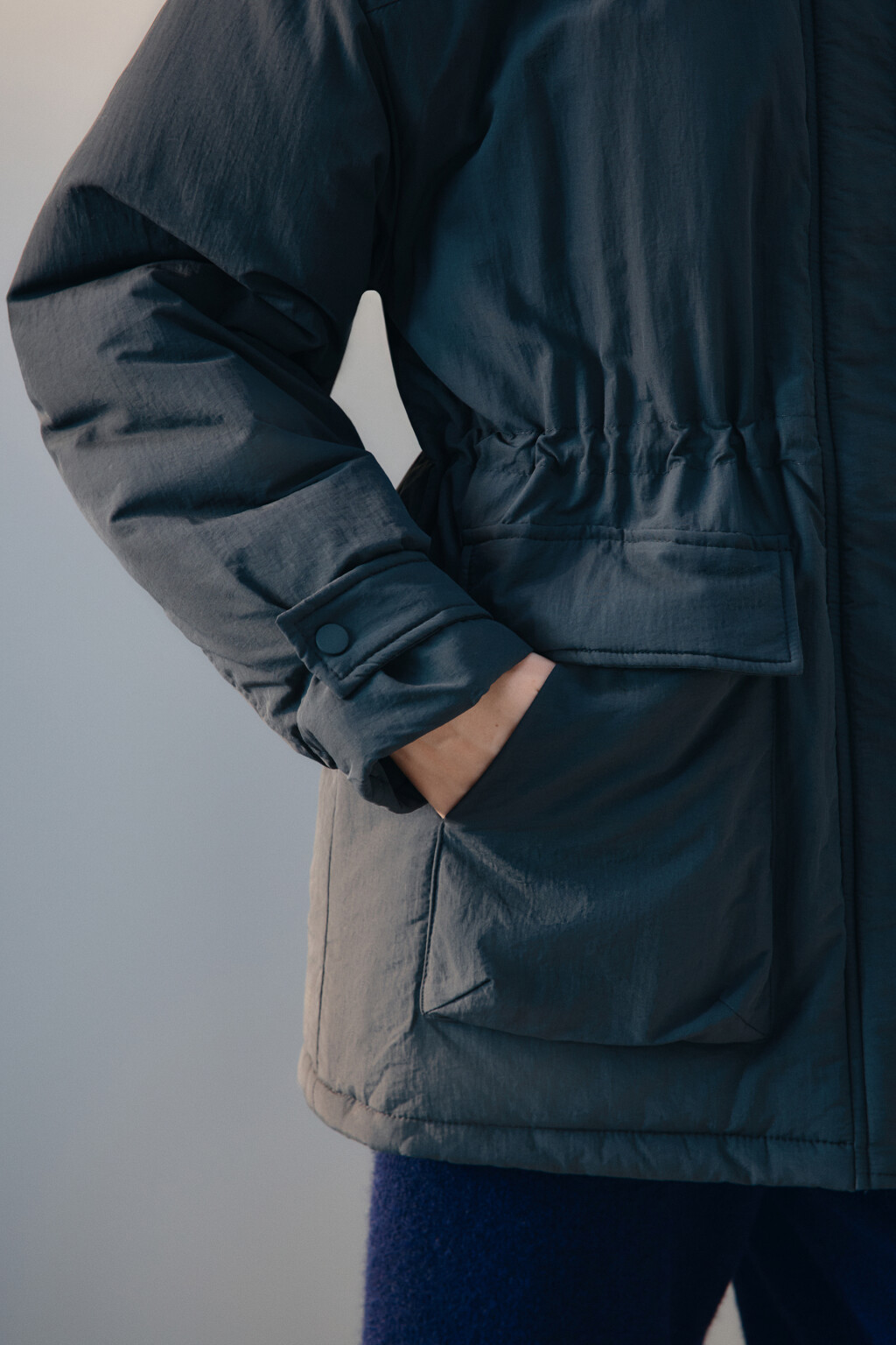 Куртка-парка с капюшоном - цвет серый - 9