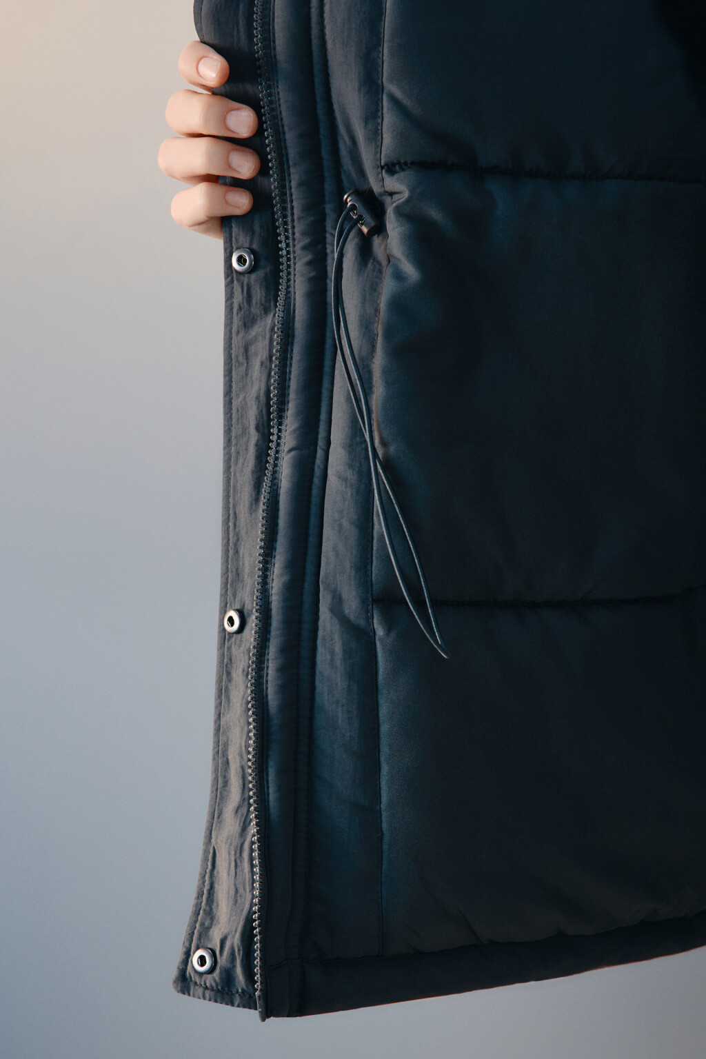 Куртка-парка с капюшоном - цвет серый - 10