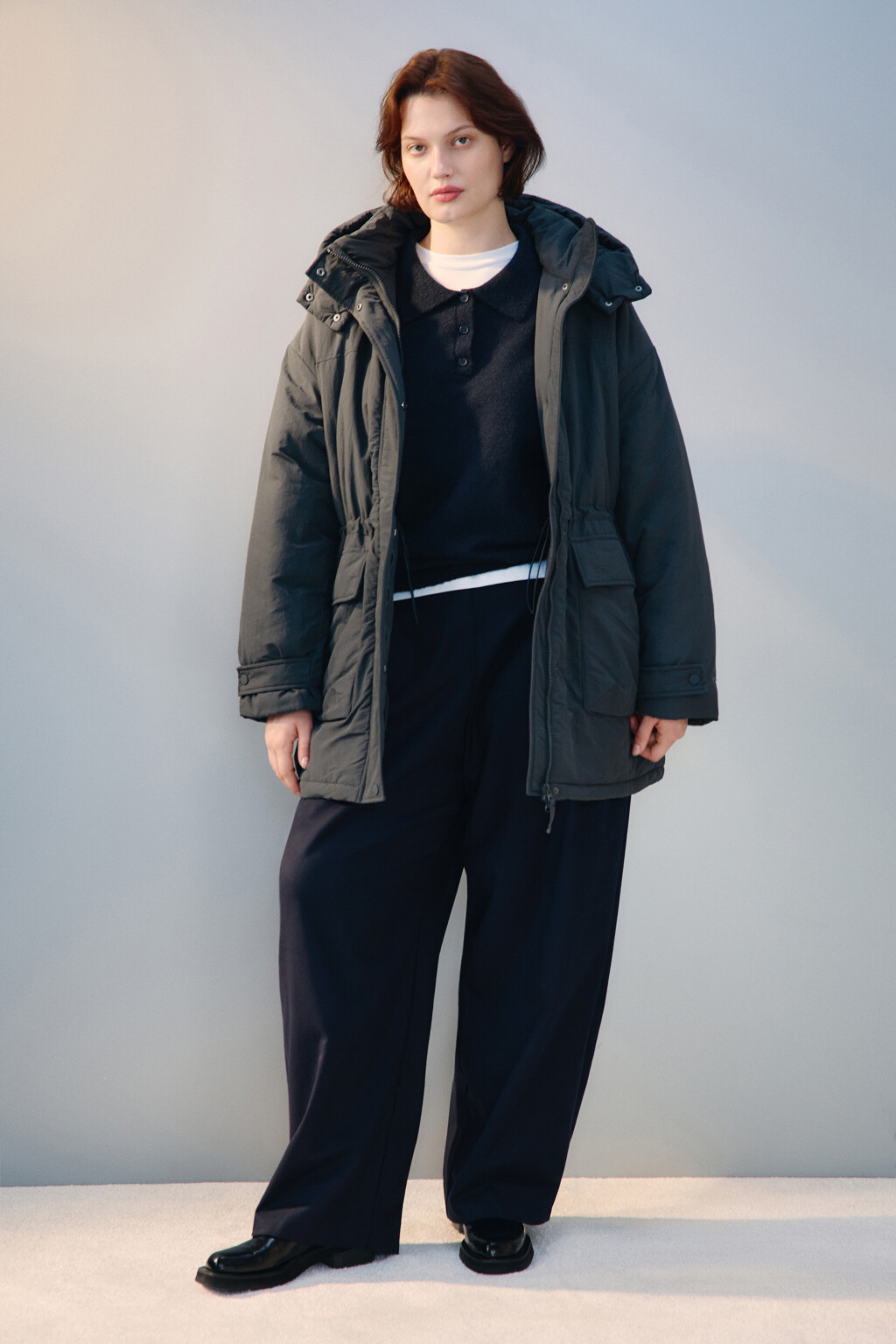 Куртка-парка с капюшоном - цвет серый - 4