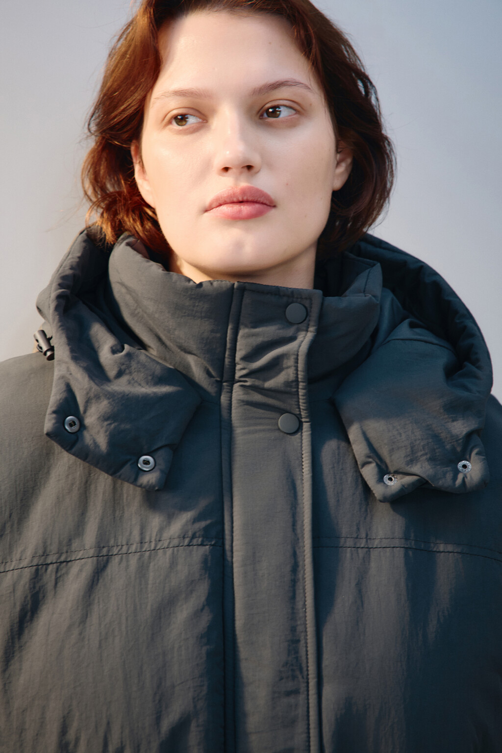 Куртка-парка с капюшоном - цвет серый - 5